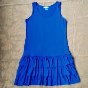 NWOT- Royal Blue Peter Nygard Ruffled Dress